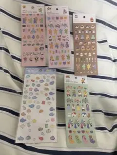 かわいいキャラクターシール5パックセット
