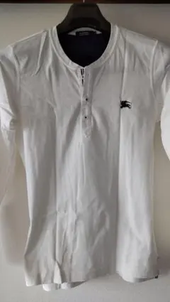 【超美品】バーバリーブラックレーベル  ヘンリーネックロングTシャツ