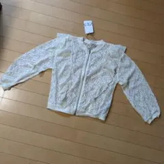 新品タグ付き　ZARAザラ　レースジップアップカーディガン　152