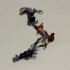 ズートピアゆらゆらつながるマスコット ニック ジュディ パウバート