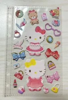 Sanrio ハローキティ　着せ替えプクプクシール
