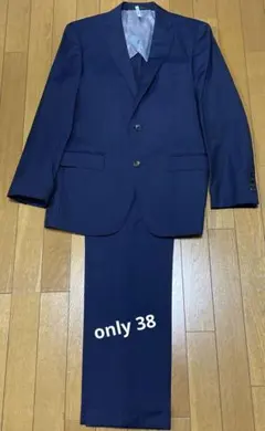only メンズスーツ　38 紺ストライプ