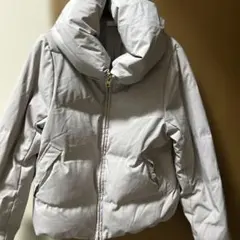 美品ライトグレーダウン38