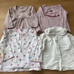 女の子トップス4点セット　ホットビスケッツ　バースデイ　Tシャツ 90 100