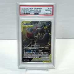 PSA10 ブラッキー＆ダークライGX 010/031