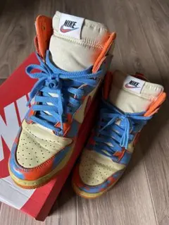 Nike SB Dunk High マルチカラー スエード スニーカー - メルカリ