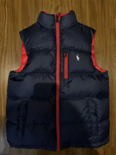 未使用 Polo Ralph Lauren フード付きベスト ネイビー M - メルカリ