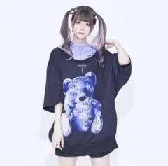 トラバストーキョー 半袖クマパーカー