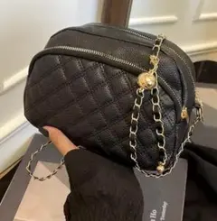 キルティングショルダーバッグ 内ポケットあり