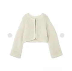 SNIDEL ファーライクニットジャケット IVR Fのサムネイル