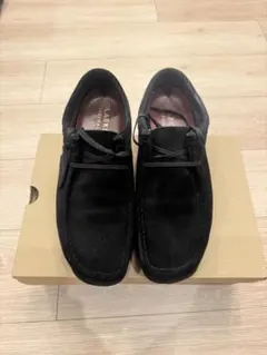 Clarks ORIGINALS ワラビー ブラック ゴアテックスのサムネイル