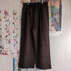 SUNNY HOUSEㅤワイドパンツㅤブラウンLL