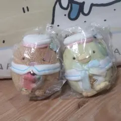 すみっコぐらし ７周年 ぶらさげぬいぐるみ　とんかつ　ぺんぎん