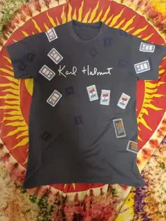 Karl Helmut 半袖Tシャツ ワッペン装飾 ネイビーのサムネイル