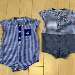 familiarのベビー用ロンパース2点セット