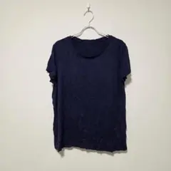 ネイビー 半袖 Tシャツ トレーニングウェア インナーシャツ 【M～L相当】