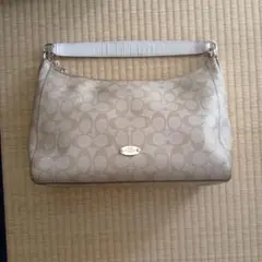 りら様専用Coach ベージュ ロゴ ハンドバッグ