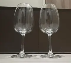 ガラス製ワイングラス 2個セット