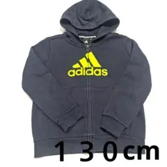 adidas フルジップ パーカー ネイビー