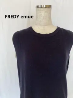 FREDY emueネイビー ノースリーブニット インナー付きのサムネイル