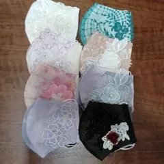 2way　レース　マスクカバー&インナーマスク　８枚セット