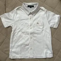 BURBERRY ホワイト ポロシャツ 100A