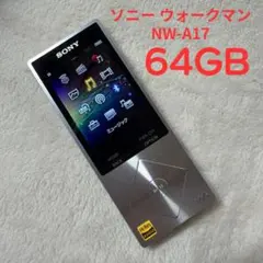 SONY ウォークマン NW-A17 64GB シルバー ハイレゾ対応 動作品