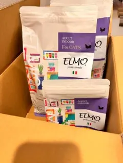 ELMO キャットフード インドア 成猫用 2kg×2、400g×1袋セットのサムネイル