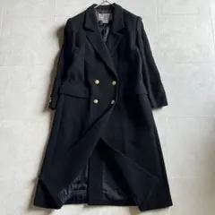ハーディエイミス HARDY ダブルブレストロングコート 黒 金ボタン 7号のサムネイル