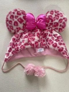 ディズニー ミニーヒョウ柄　ファンキャップ【レア・美品】