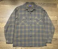 60’s USA製 PENDLETON 極上オンブレ ウールシャツ ボードシャツ
