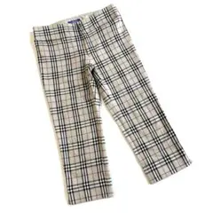 【美品】バーバリーブルーレーベル　クロップドパンツ　ノバチェック　伸縮性　38