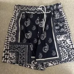 Kith ASHTON SWIM ペイズリー柄 ショートパンツ XS ブラック - メルカリ