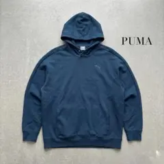 PUMA スウェットパーカー オーバーサイズ フーディスエット ブルー
