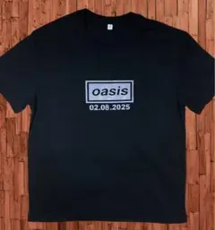 未着用 オアシス live'25 Tシャツ 綿100% 黒 両面プリント