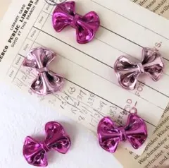 リボン ビーズ バービーカラー カスタムボールペン キラキラリボン/2個85円