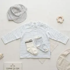 【未使用訳あり】男の子 1歳前後お出かけセット（服80cm・帽子46cm）