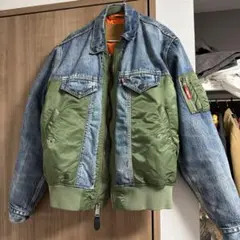 Levi's Premium デニム MA-1 ジャケット Mのサムネイル