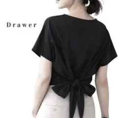 Drawer - 美品 ドゥロワー Drawer 袖切り替え半袖Tシャツ レディース 2026年最新】Drawer レディース 半袖(Tシャツ) Tシャツ・カットソーの
