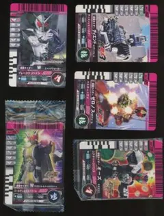 仮面ライダーカード　ゼロノス ディエンド W オーズ 　5点セット