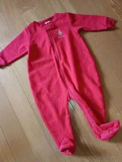 baby GAP 赤いロンパース 3-6ヶ月　足つき