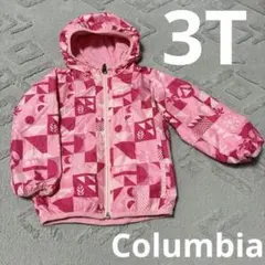 Columbia キッズ 3T フード付きジャケット ピンク　100cm 防寒