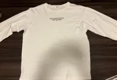 wego ホワイト 長袖Tシャツ プリント入り