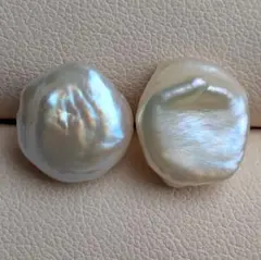 パールピアス　淡水真珠　バロック　冠婚葬祭　カジュアル　直結　アレルギー対応