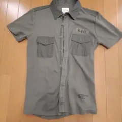 URBAN RESEARCH ミリタリー半袖シャツ カーキ 38のサムネイル