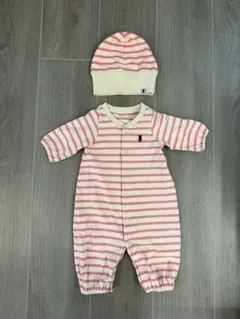 ミキハウス 長袖 カバーオール ロンパース　2wayオール