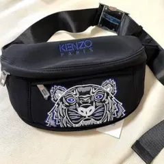 KENZO トラ 虎 刺繍 ボディバッグ ネイビー - メルカリ