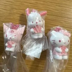 サンリオ　ワントーンマスコット〜桜〜 ポチャッコ・キティ・クロミ 3点セット