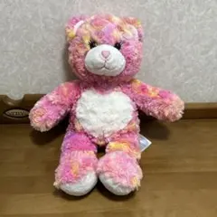 ビルドアベア　テディベア　ベアー　クマ　熊　熊　カラフル　派手　ピンク系　ハートのサムネイル