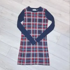 【EGOIST】エゴイスト チェック柄 タイトニットワンピ